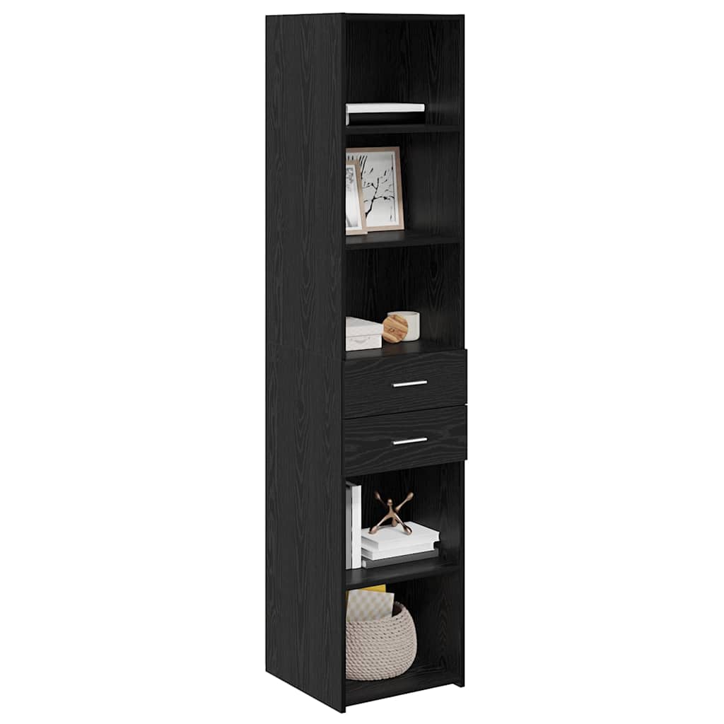 Haut Armoire Chêne noir 40 x 42,5 x 185 cm Bois d'ingénierie - XIOS