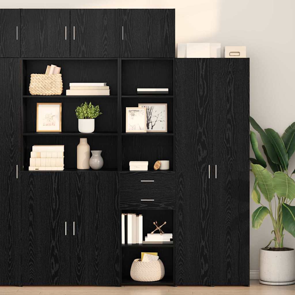 Haut Armoire Chêne noir 50 x 42,5 x 185 cm Bois d'ingénierie - XIOS