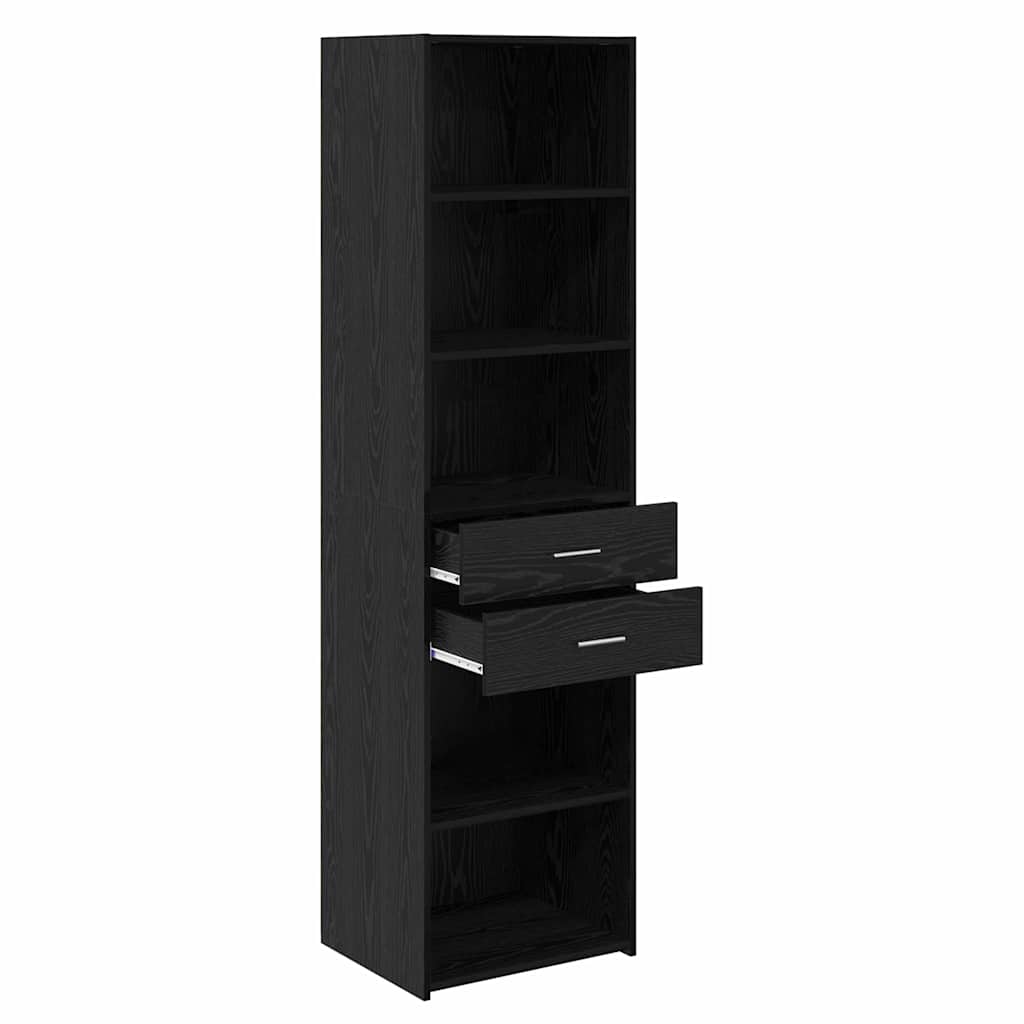 Haut Armoire Chêne noir 50 x 42,5 x 185 cm Bois d'ingénierie - XIOS
