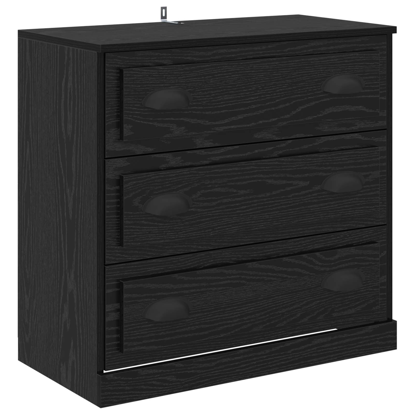 Buffets 3 pc Chêne noir 210 x 35,5 x 67,5 cm Bois d'ingénierie