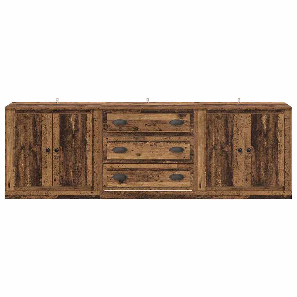 Buffets 3 pcs Chêne noir 210 x 35,5 x 67,5 cm Bois d'ingénierie - XIOS
