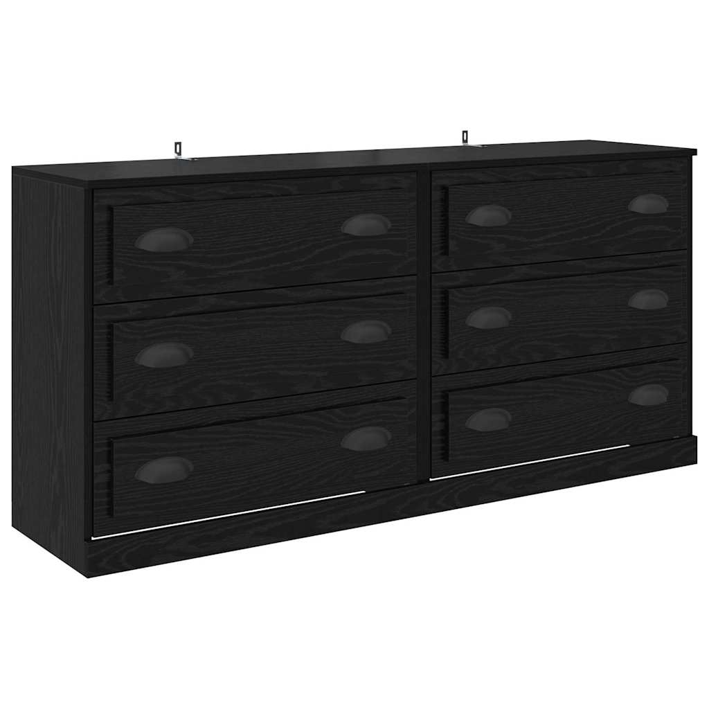 Buffets 2 pcs Chêne noir 70 x 35,5 x 67,5 cm Bois d'ingénierie - XIOS