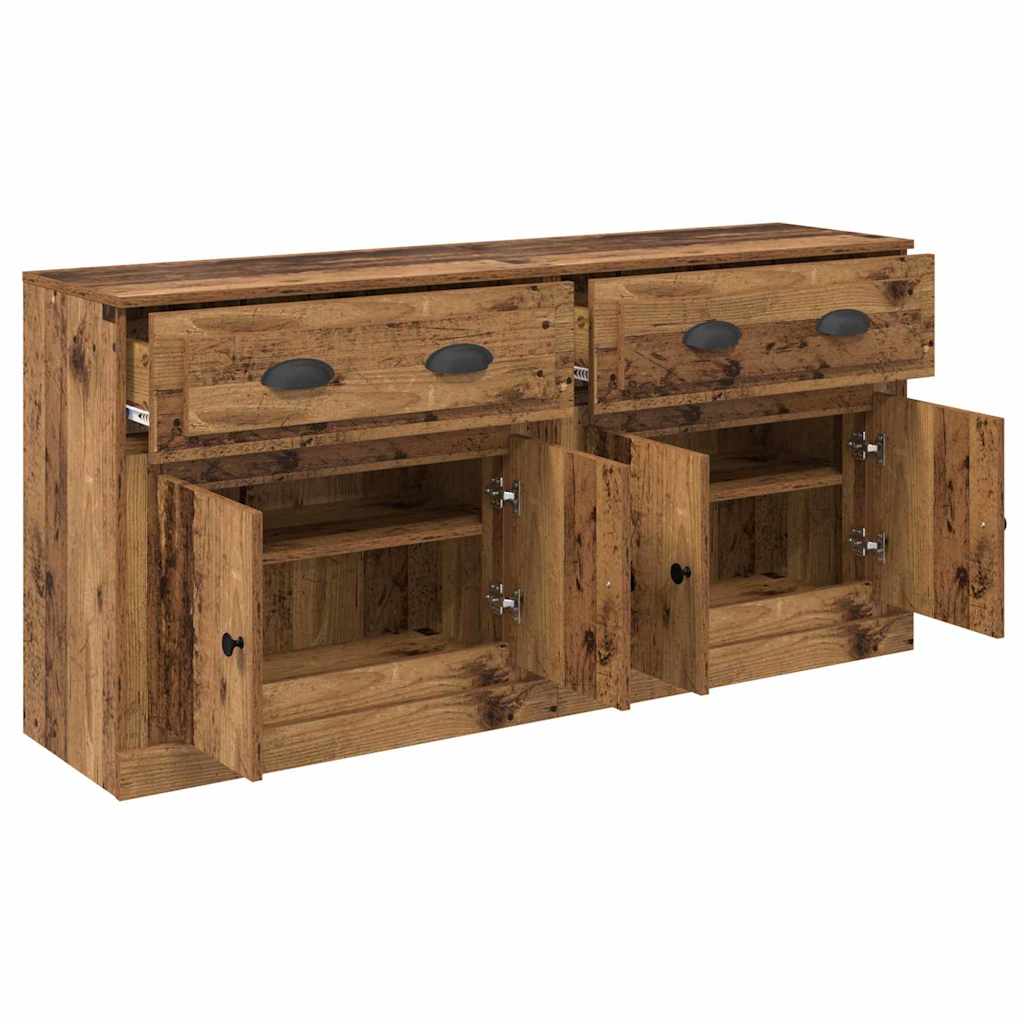 Buffets 2 pcs Bois Ancien 70 x 35,5 x 67,5 cm Bois d'ingénierie - XIOS