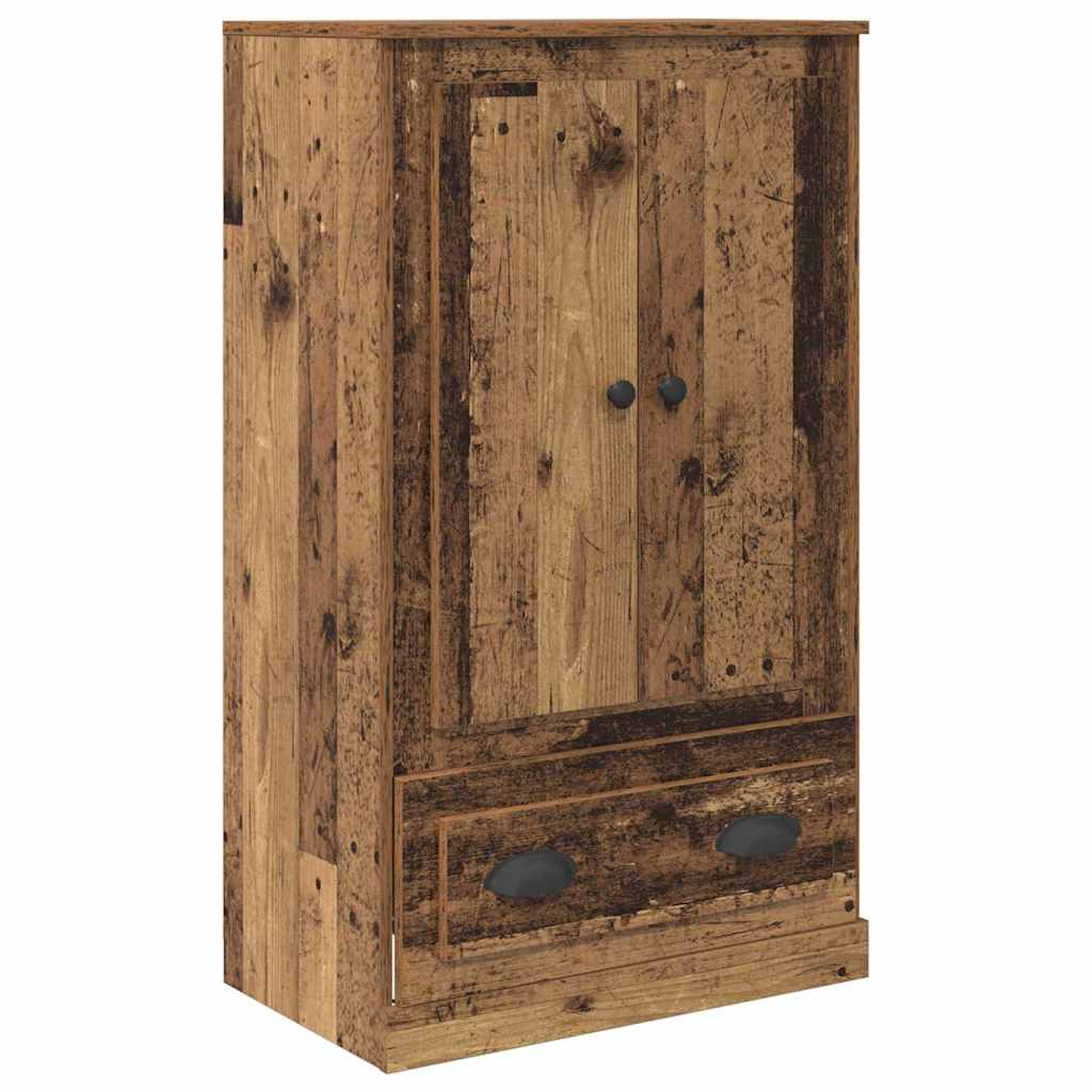 Haut Armoire avec tiroir 3 pcs Bois Ancien Bois d'ingénierie - XIOS