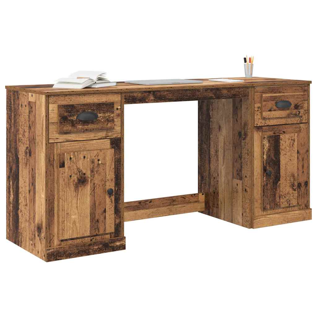Bureau avec armoire avec tiroir Bois Ancien 154,5 x 50 x 75 cm - XIOS