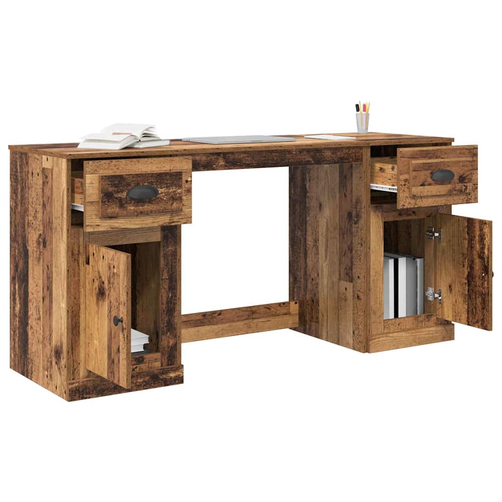 Bureau avec armoire avec tiroir Bois Ancien 154,5 x 50 x 75 cm - XIOS