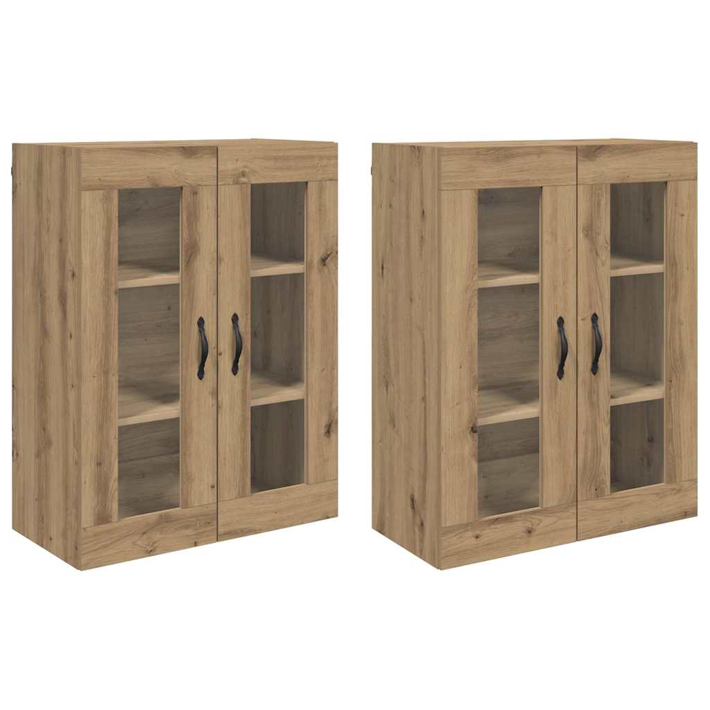 Armoires Murailles 2 pcs Chêne artisanal 69,5 x 34 x 90 cm - XIOS