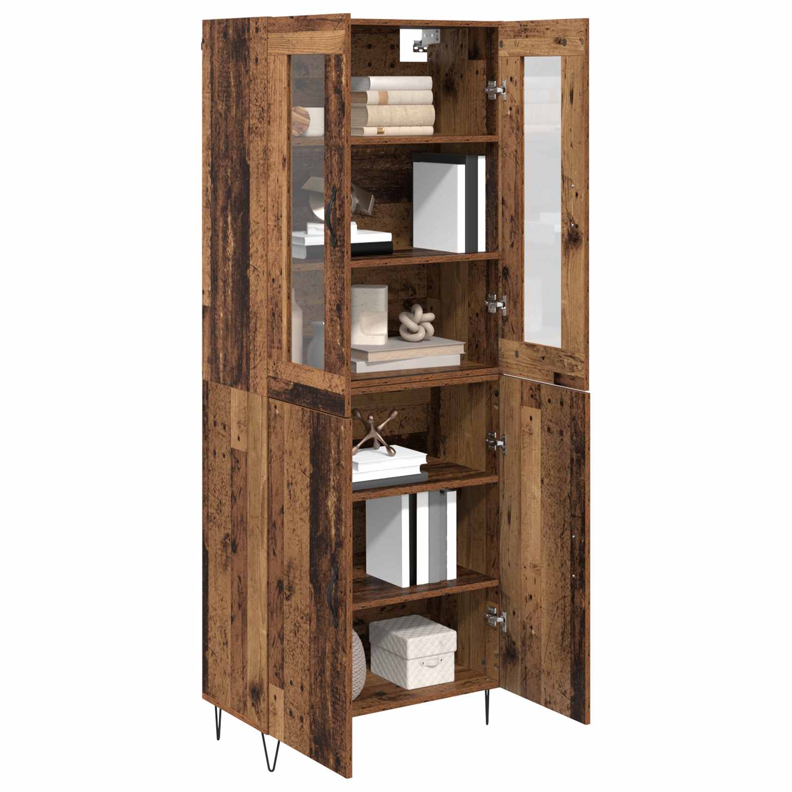 Haut Armoire Bois Ancien 69,5 x 34 x 180 cm Bois d'ingénierie - XIOS