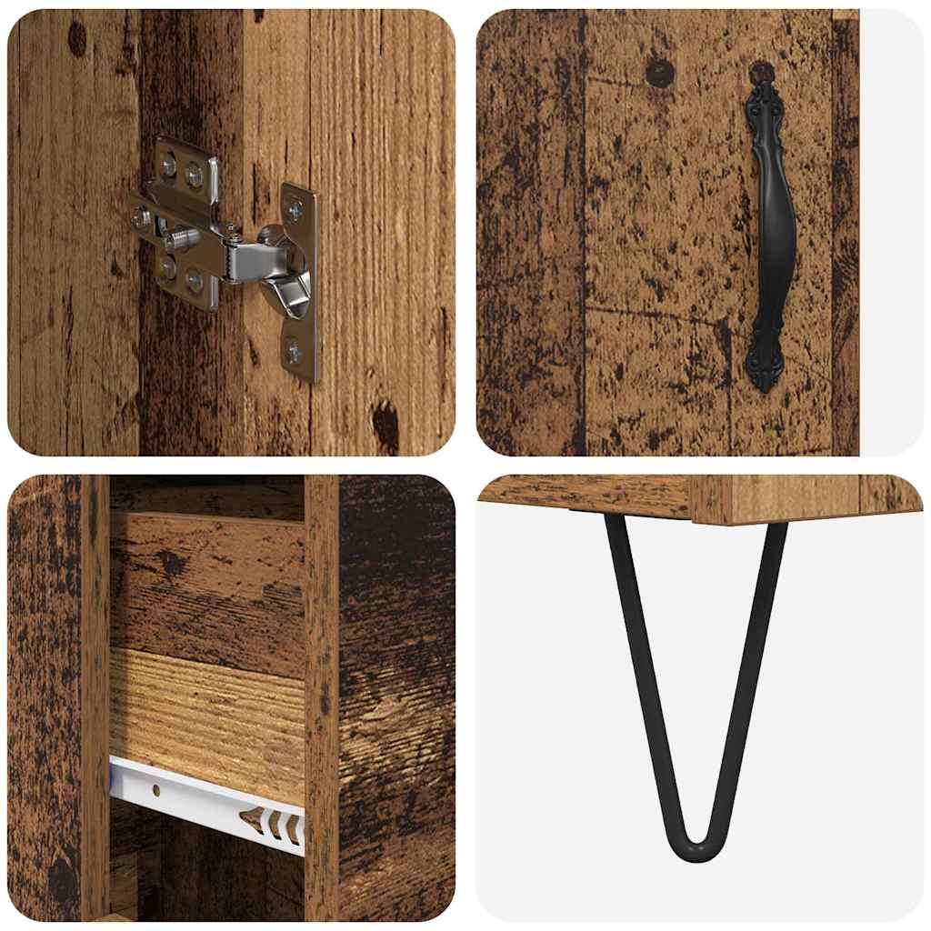 Haut Armoire Bois Ancien 69,5 x 34 x 180 cm Bois d'ingénierie - XIOS