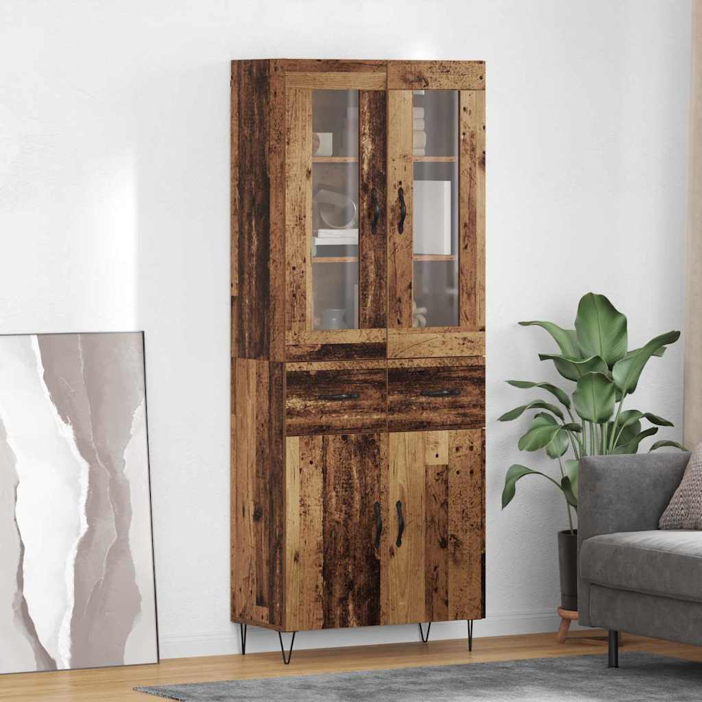 Haut Armoire Bois Ancien 69,5 x 34 x 180 cm Bois d'ingénierie - XIOS