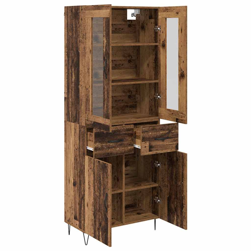 Haut Armoire Bois Ancien 69,5 x 34 x 180 cm Bois d'ingénierie - XIOS