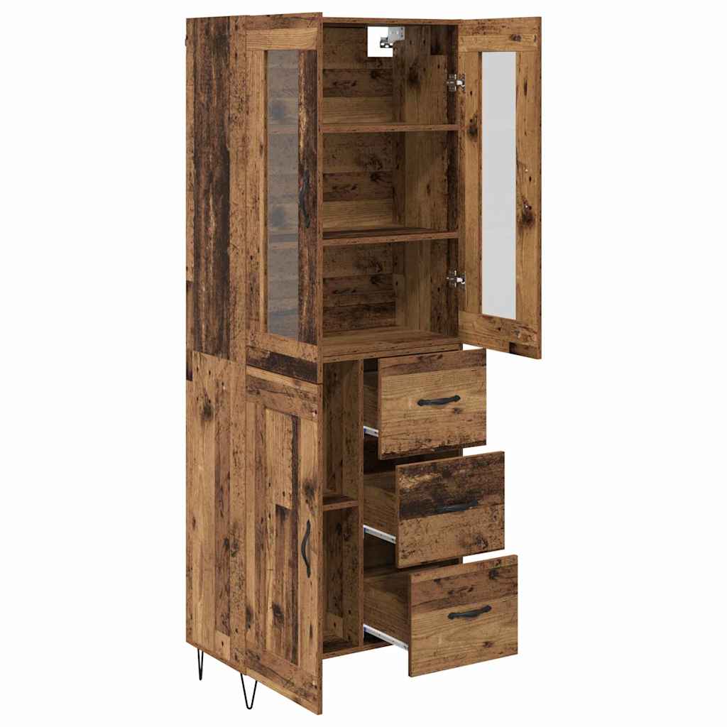Haut Armoire Bois Ancien 69,5 x 34 x 180 cm Bois d'ingénierie - XIOS