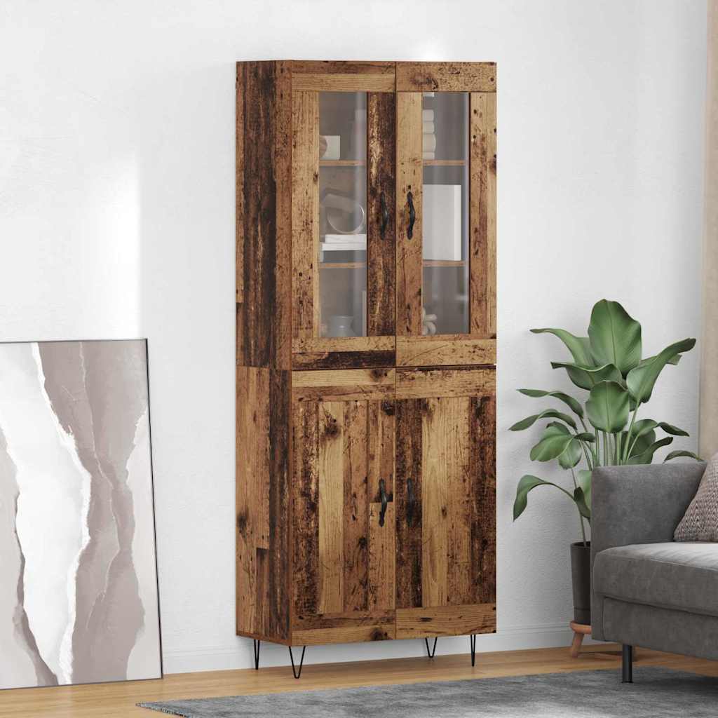 Haut Armoire Bois Ancien 69,5 x 34 x 180 cm Bois d'ingénierie - XIOS
