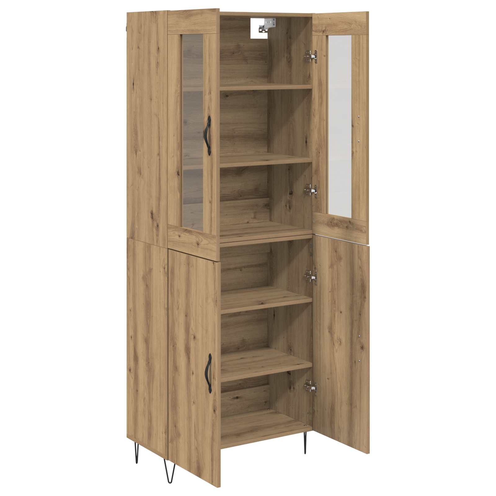 Haut Armoire Chêne artisanal 69,5 x 34 x 180 cm - XIOS