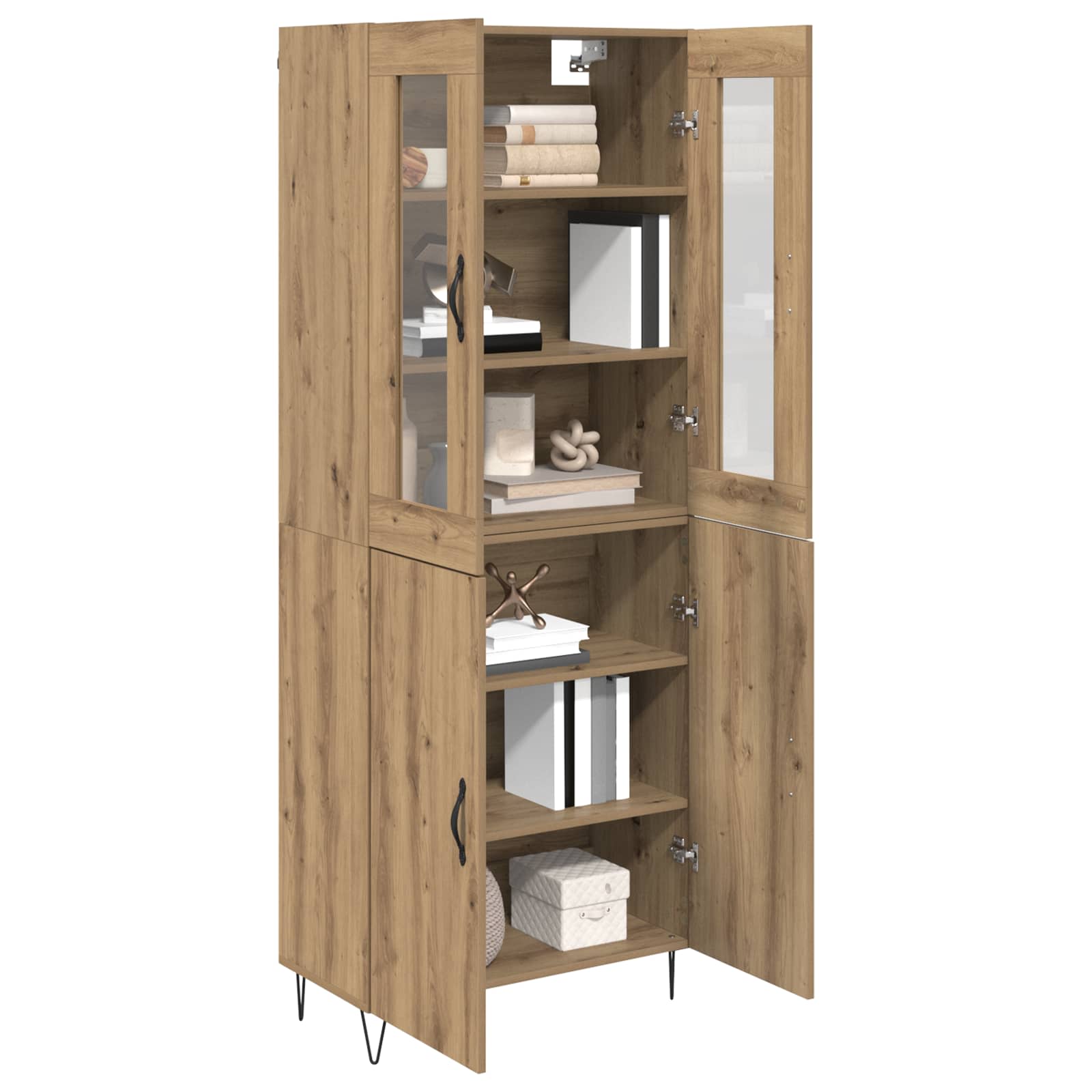 Haut Armoire Chêne artisanal 69,5 x 34 x 180 cm - XIOS