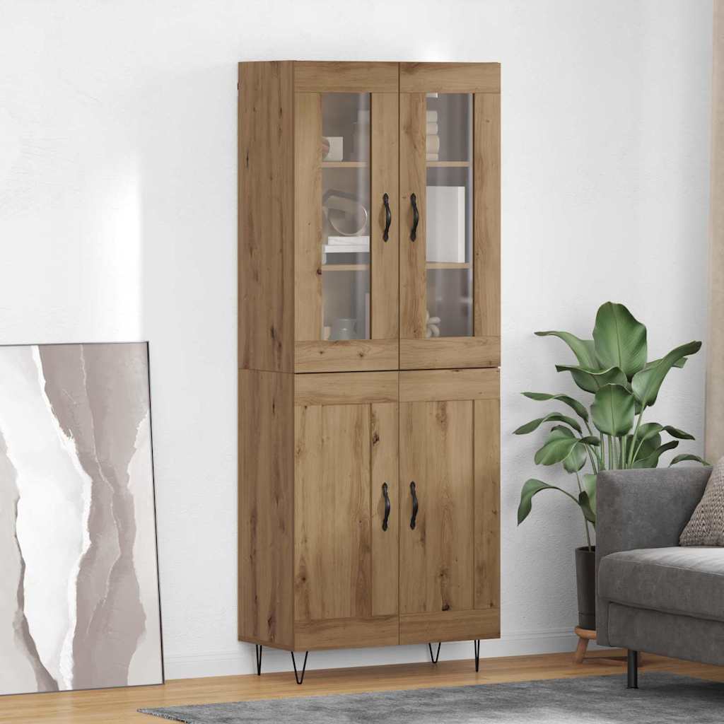 Haut Armoire Chêne artisanal 69,5 x 34 x 180 cm - XIOS