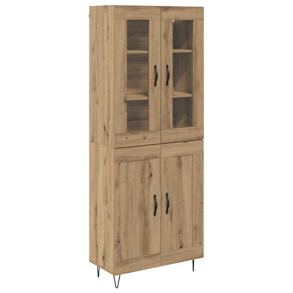 Haut Armoire Chêne artisanal 69,5 x 34 x 180 cm - XIOS