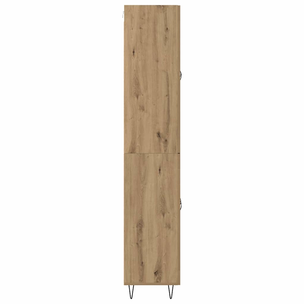Haut Armoire Chêne artisanal 69,5 x 34 x 180 cm - XIOS