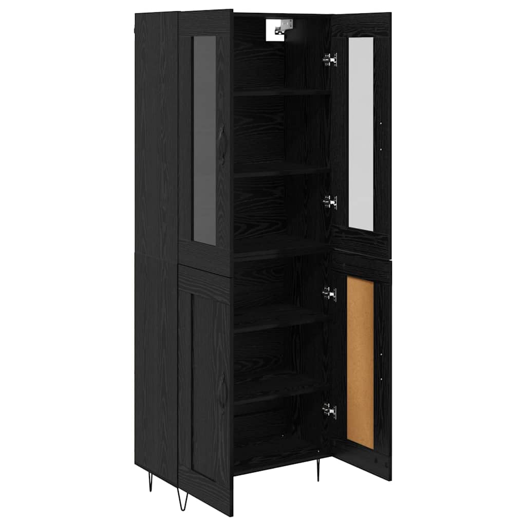 Haut Armoire Chêne noir 69,5 x 34 x 180 cm Bois d'ingénierie - XIOS