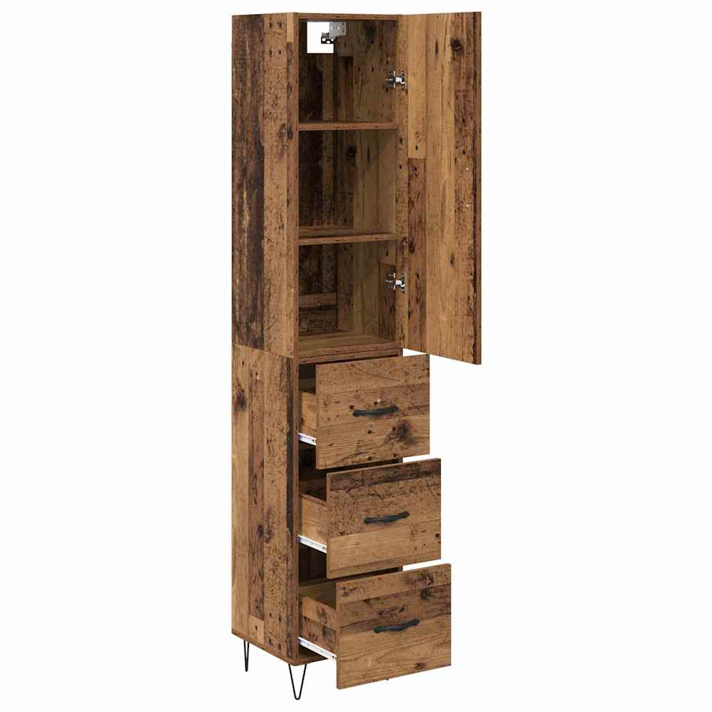 Haut Armoire Bois ancien 69,5 x 34 x 180 cm Bois d'ingénierie - XIOS