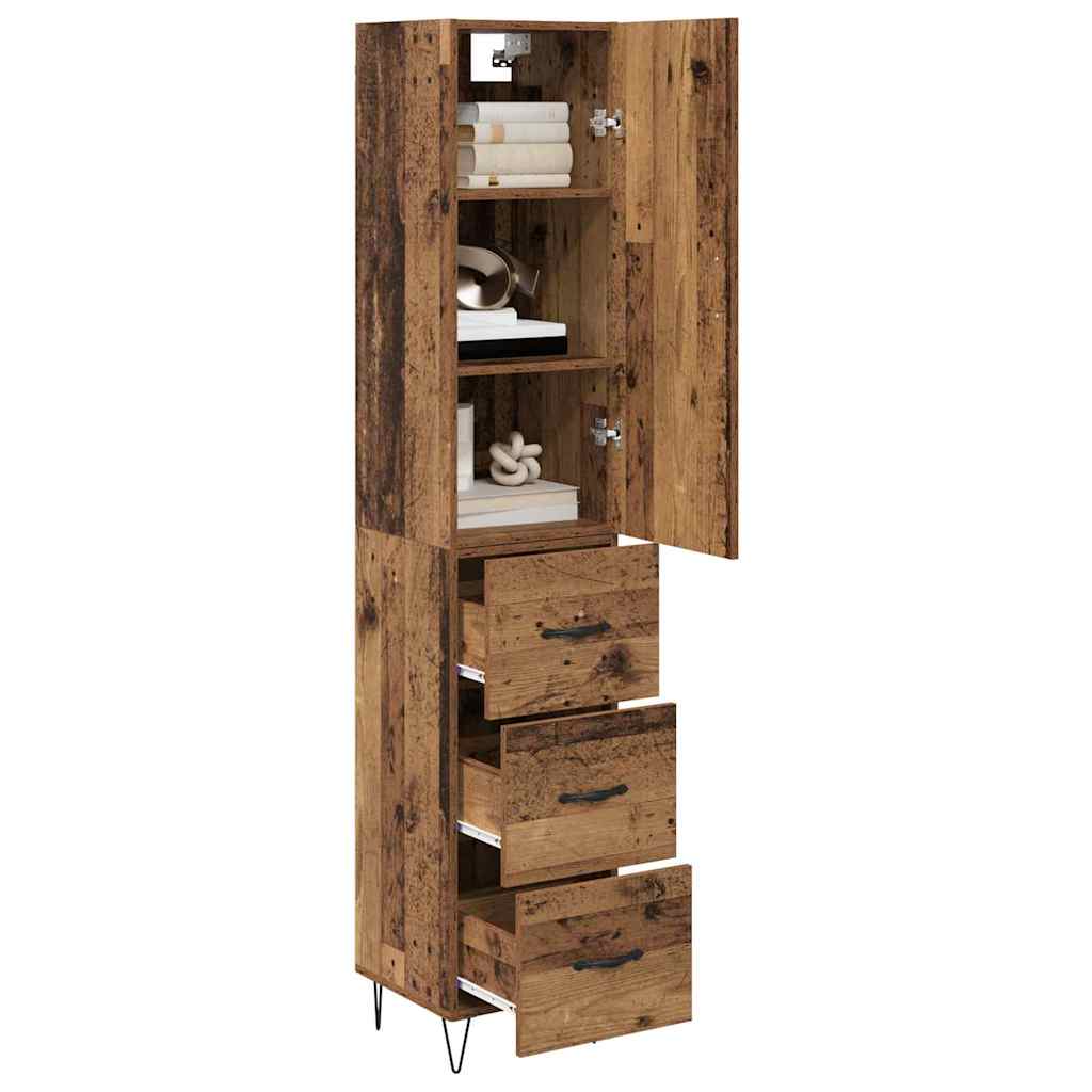 Haut Armoire Bois ancien 69,5 x 34 x 180 cm Bois d'ingénierie - XIOS