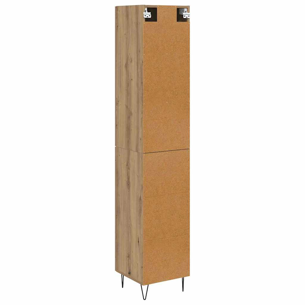 Haut Armoire Chêne artisanal 69,5 x 34 x 180 cm - XIOS