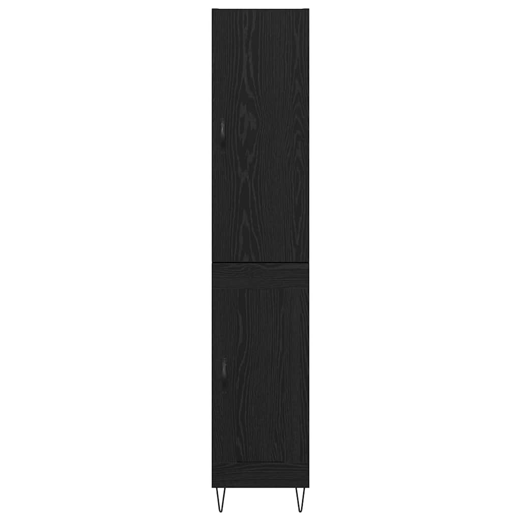 Haut Armoire Chêne noir 69,5 x 34 x 180 cm Bois d'ingénierie - XIOS