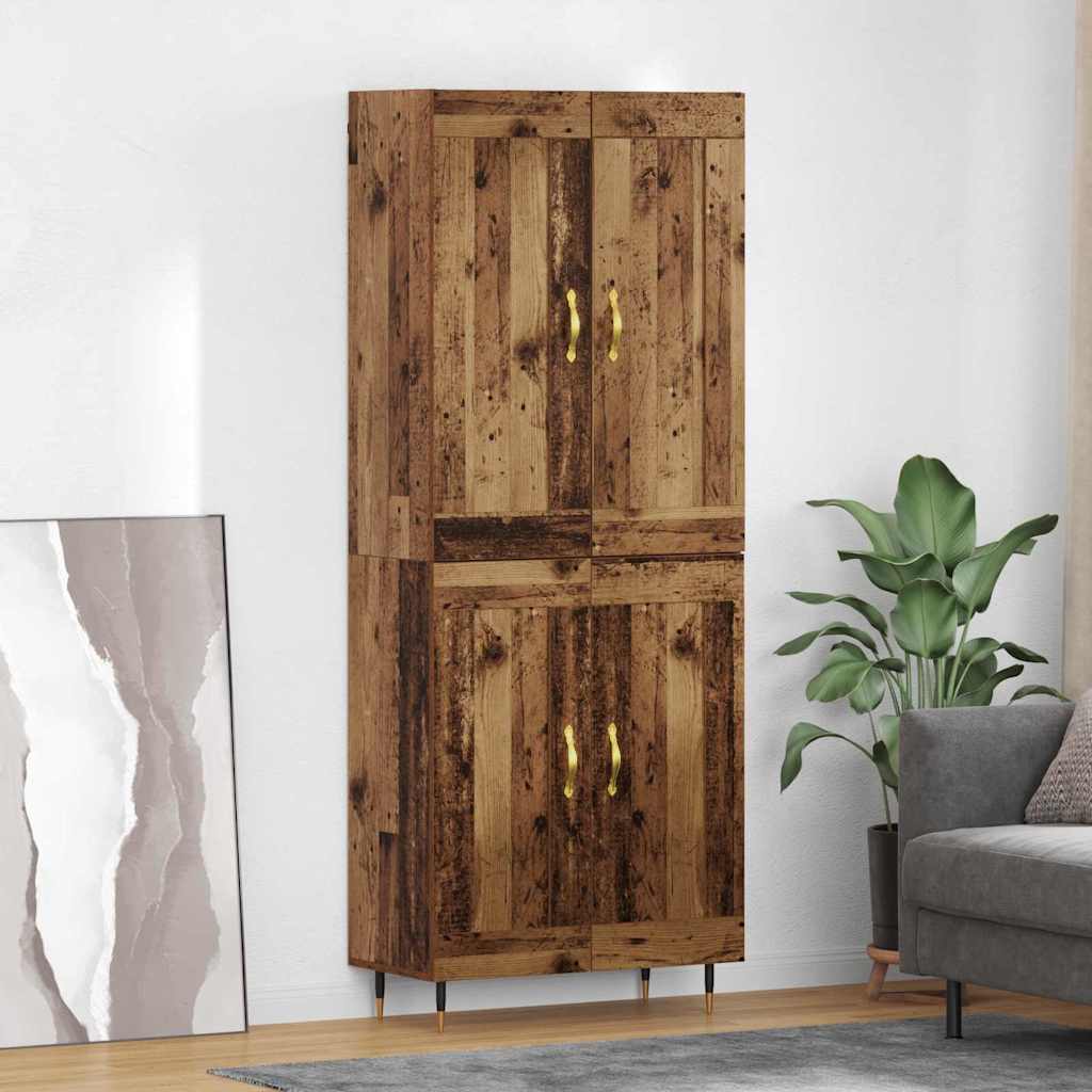 Haut Armoire Bois Ancien 69,5 x 34 x 180 cm Bois d'ingénierie - XIOS
