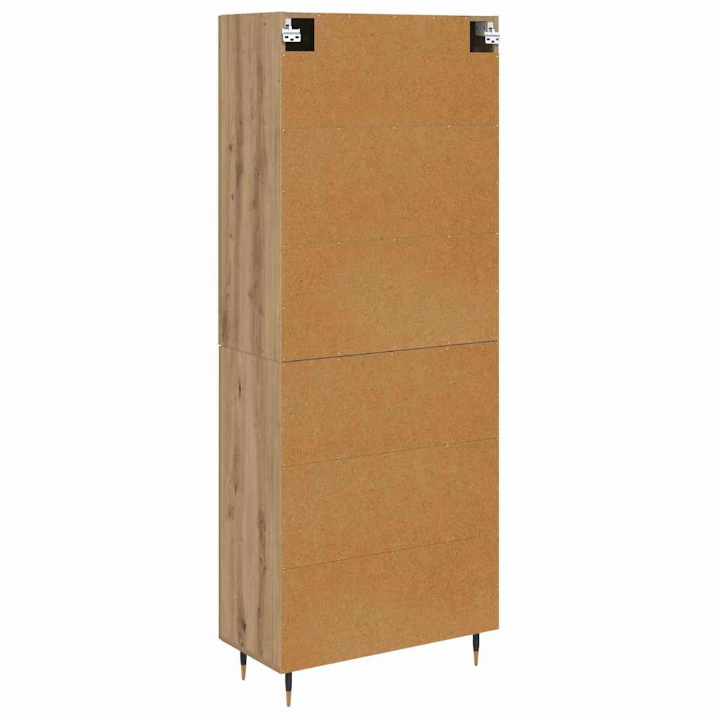 Haut Armoire Chêne artisanal 69,5 x 34 x 180 cm - XIOS