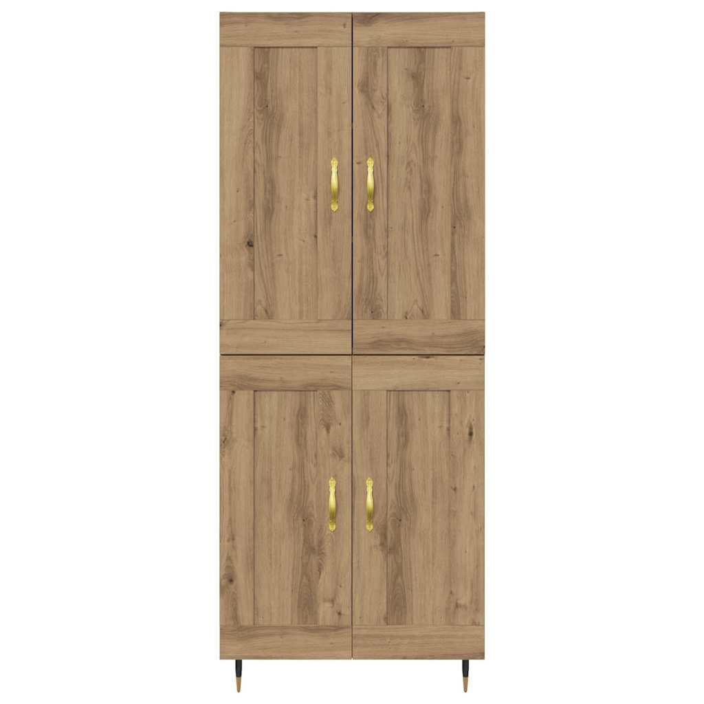 Haut Armoire Chêne artisanal 69,5 x 34 x 180 cm - XIOS
