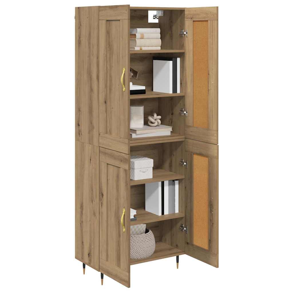 Haut Armoire Chêne artisanal 69,5 x 34 x 180 cm - XIOS