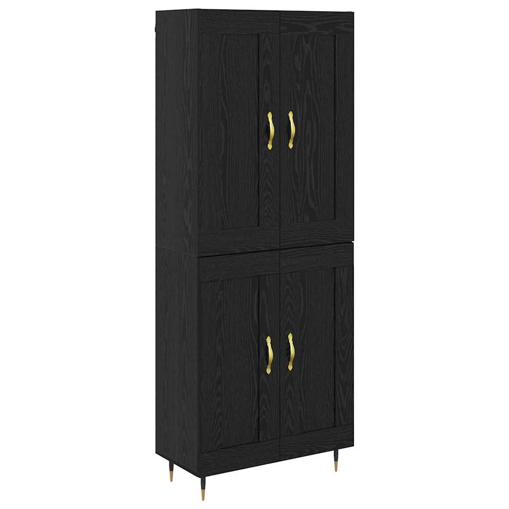 Haut Armoire Chêne noir 69,5 x 34 x 180 cm Bois d'ingénierie - XIOS