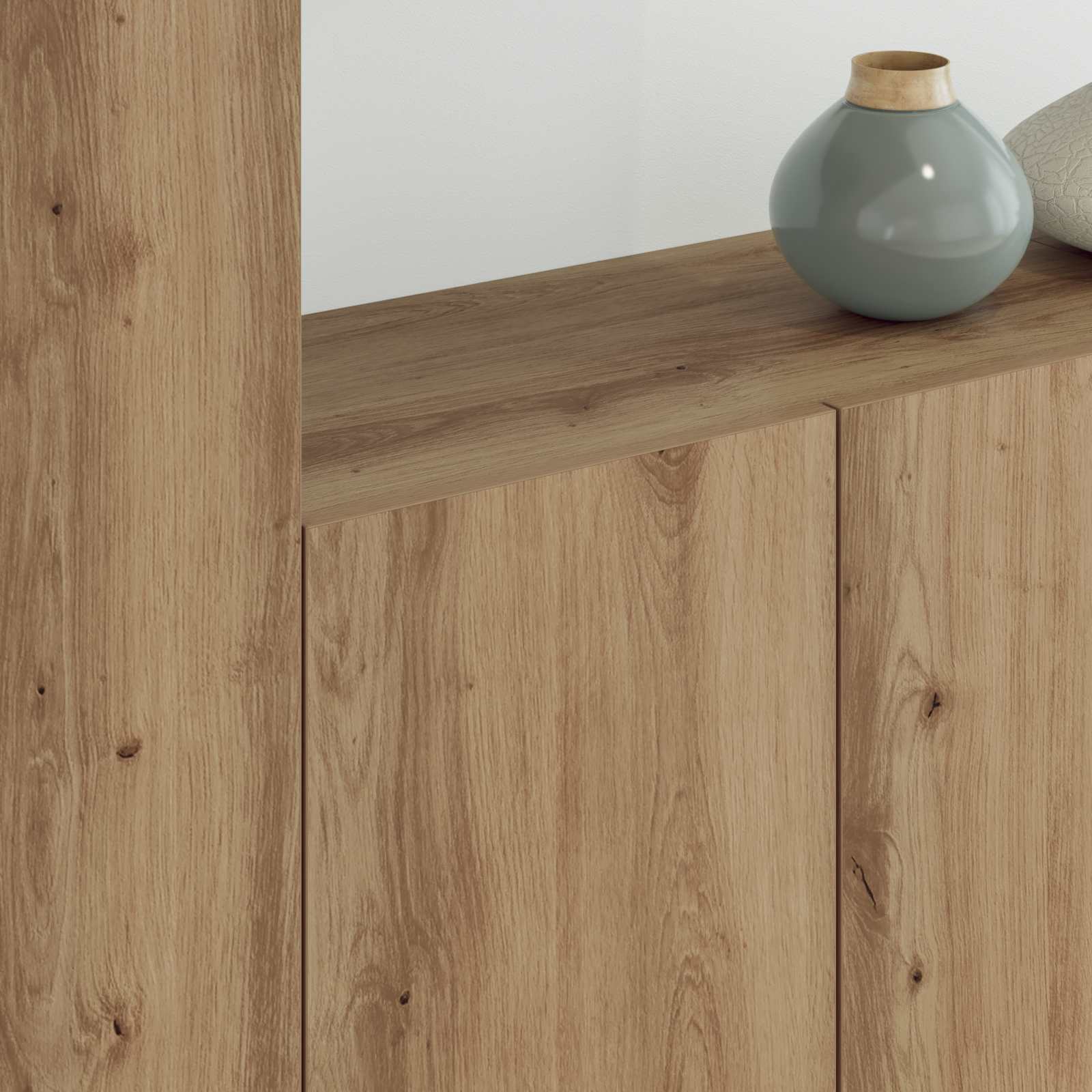 Unité murale de TV 5 pcs Chêne artisanal Bois d'ingénierie - XIOS