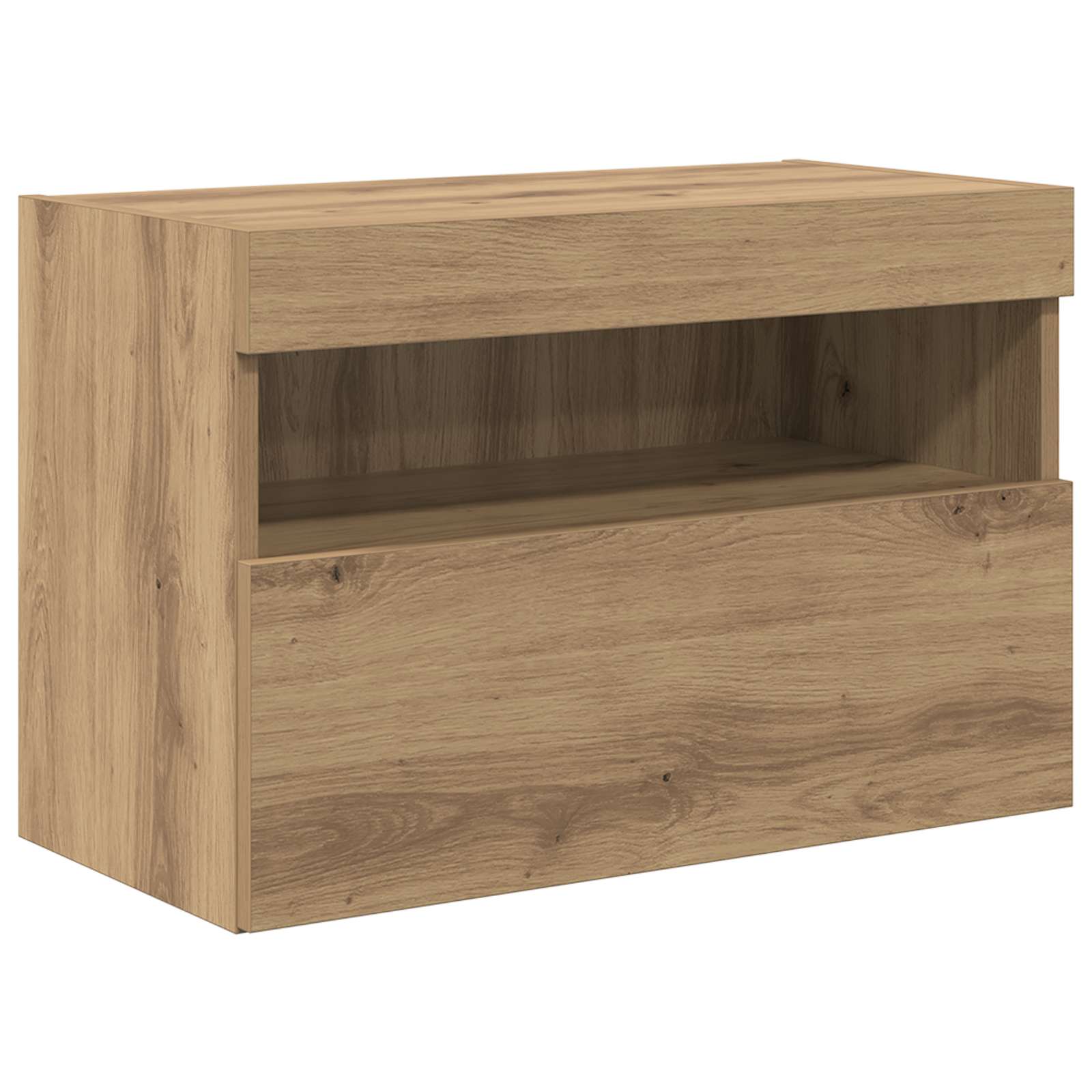 Ensemble de meuble TV mural avec éclairage LED 7 pcs - XIOS