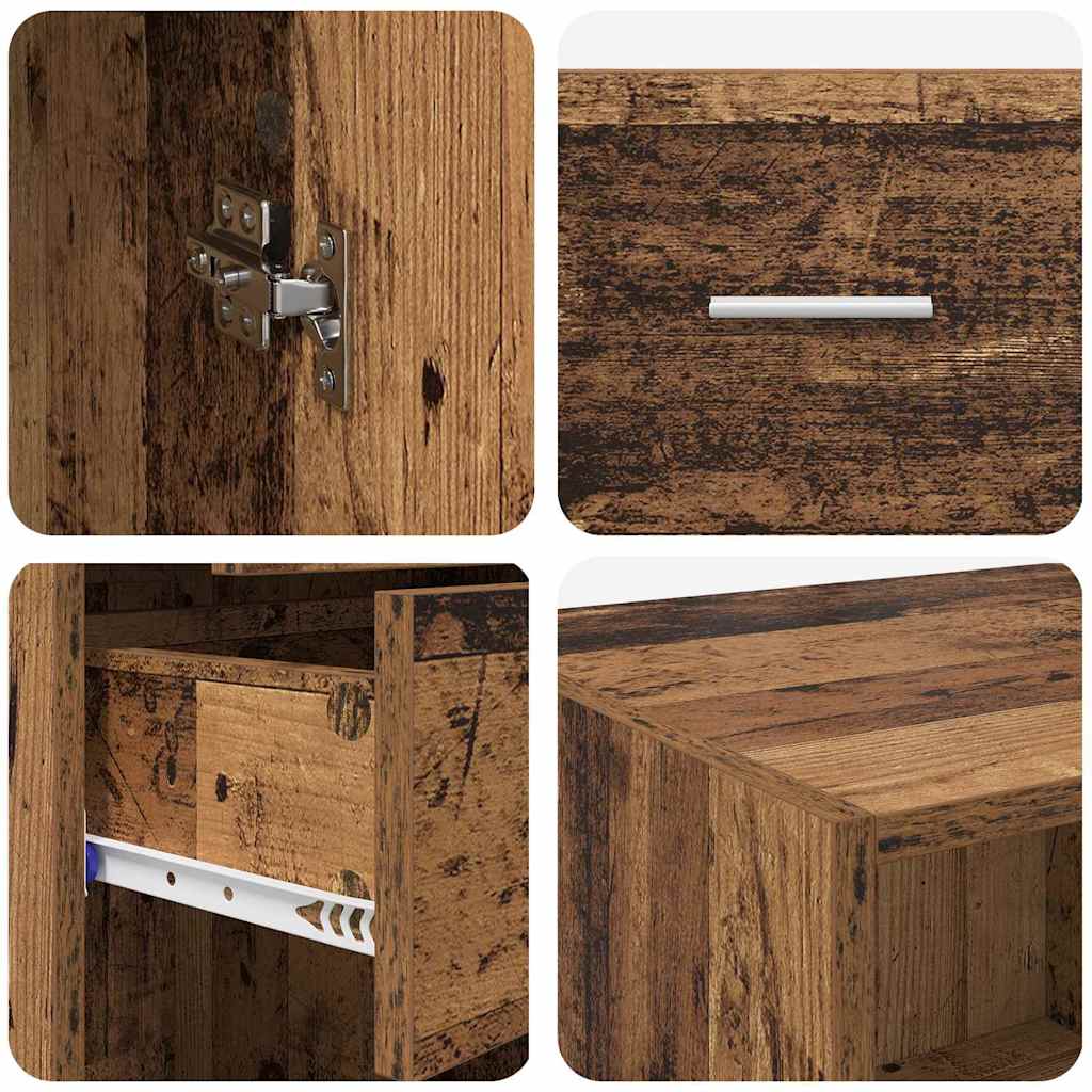 Haut Armoire Bois Ancien 50 x 42,5 x 225 cm Bois d'ingénierie - XIOS