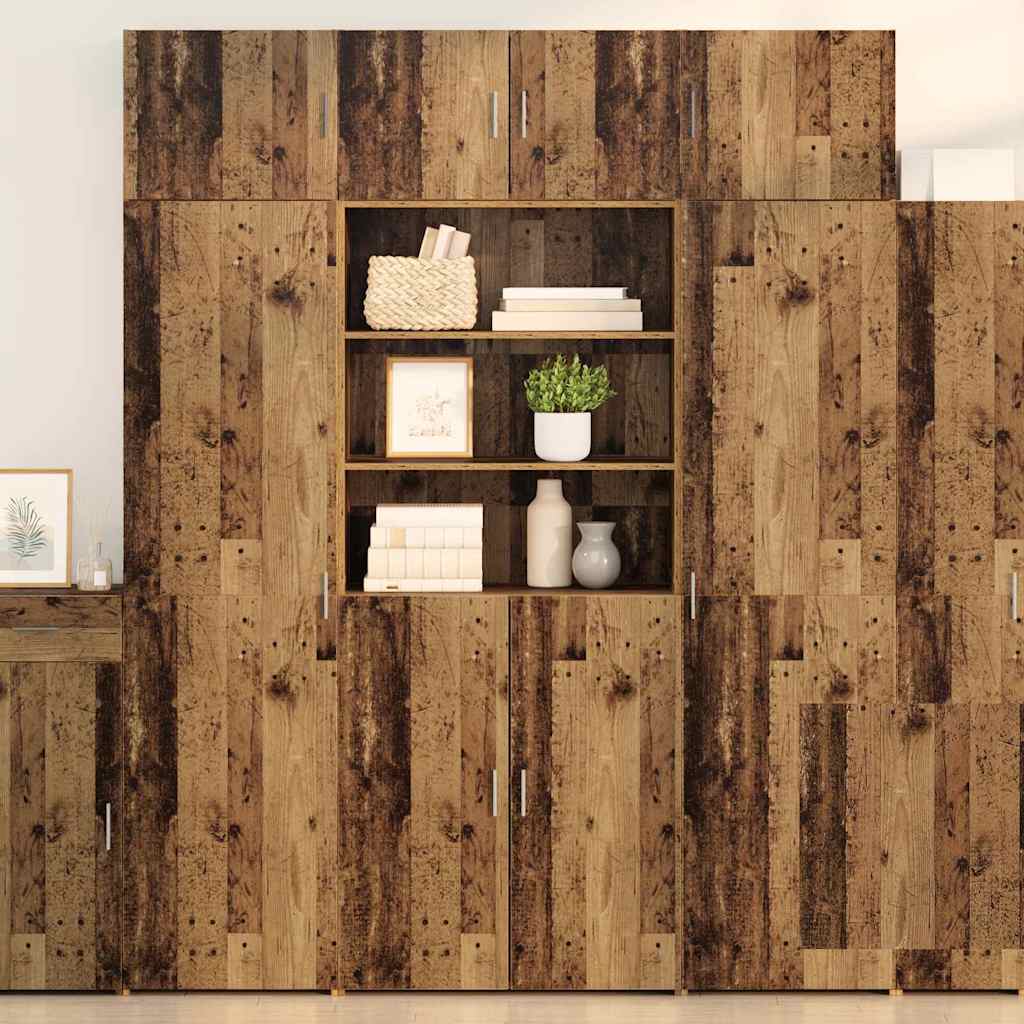 Armoire de rangement Bois Ancien 80 x 42,5 x 225 cm - XIOS