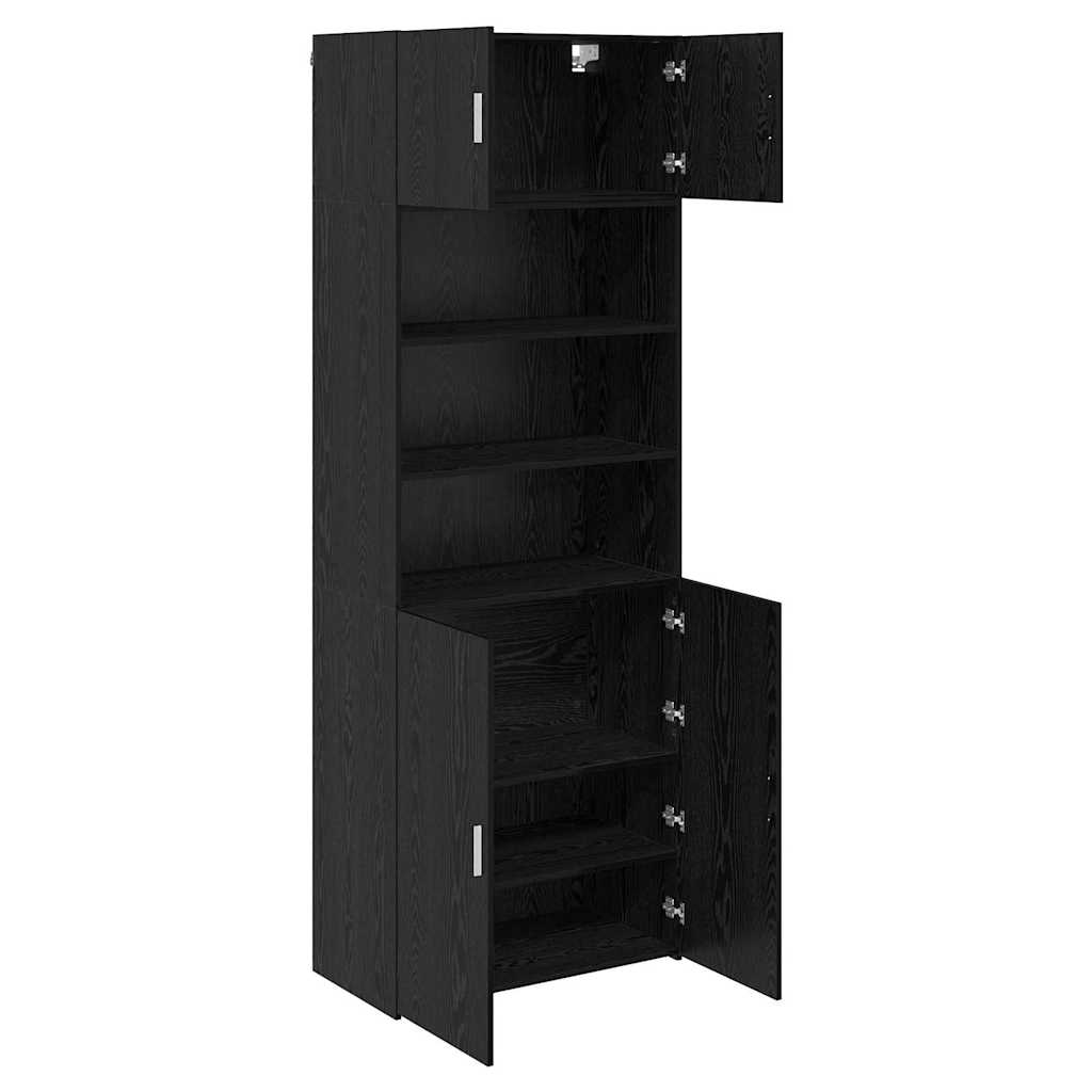 Armoire de rangement Chêne noir 80 x 42,5 x 225 cm - XIOS
