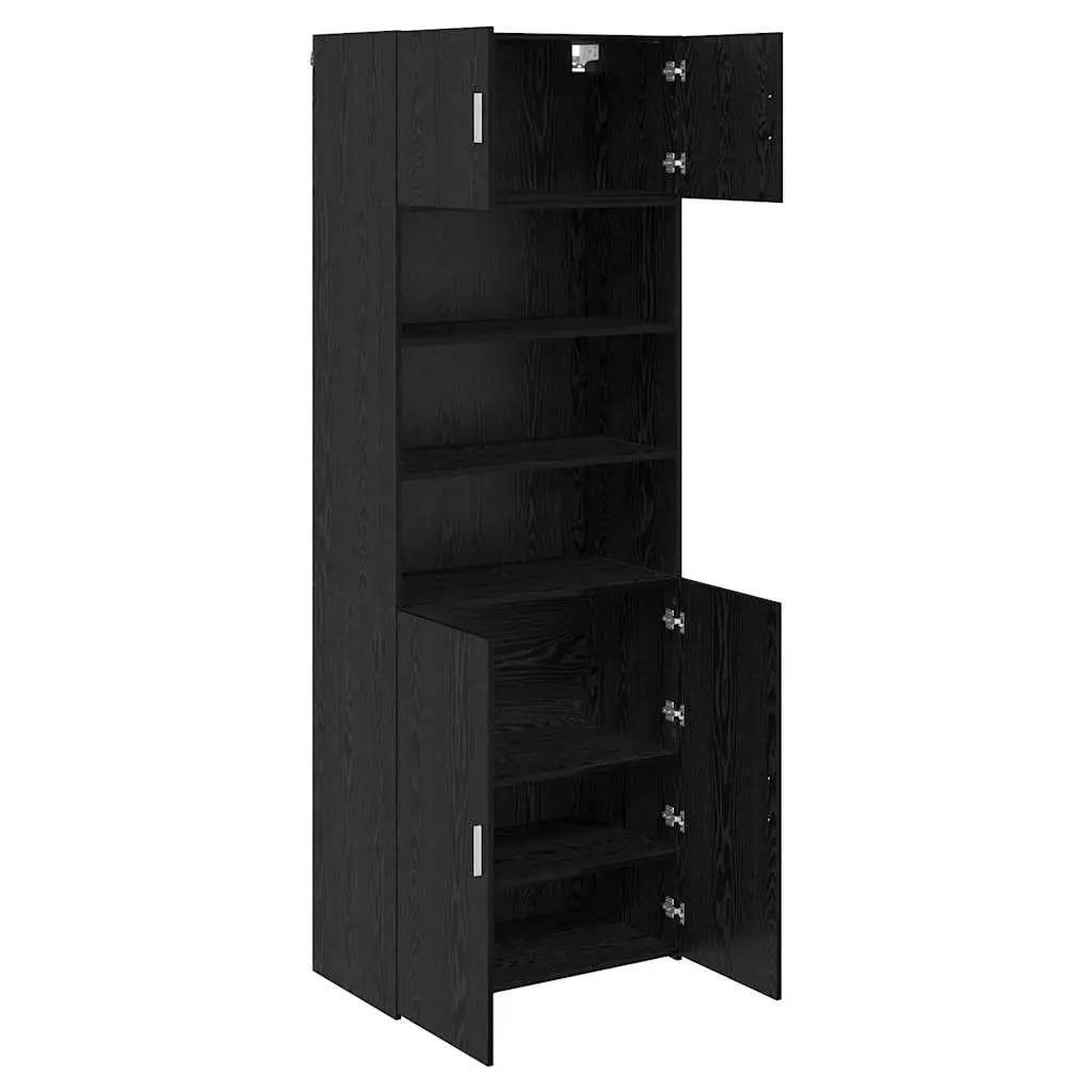Armoire de rangement Chêne noir 80 x 42,5 x 225 cm - XIOS
