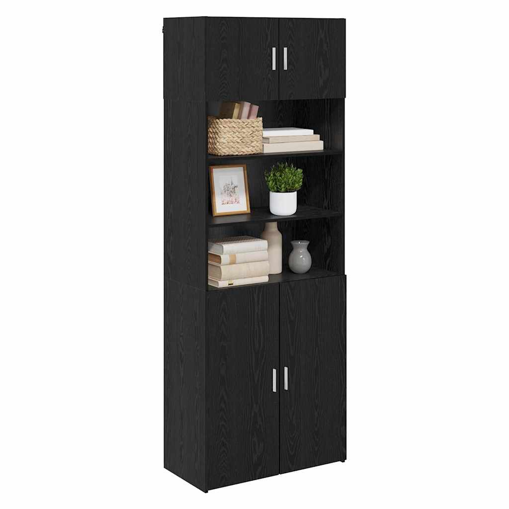 Armoire de rangement Chêne noir 80 x 42,5 x 225 cm - XIOS