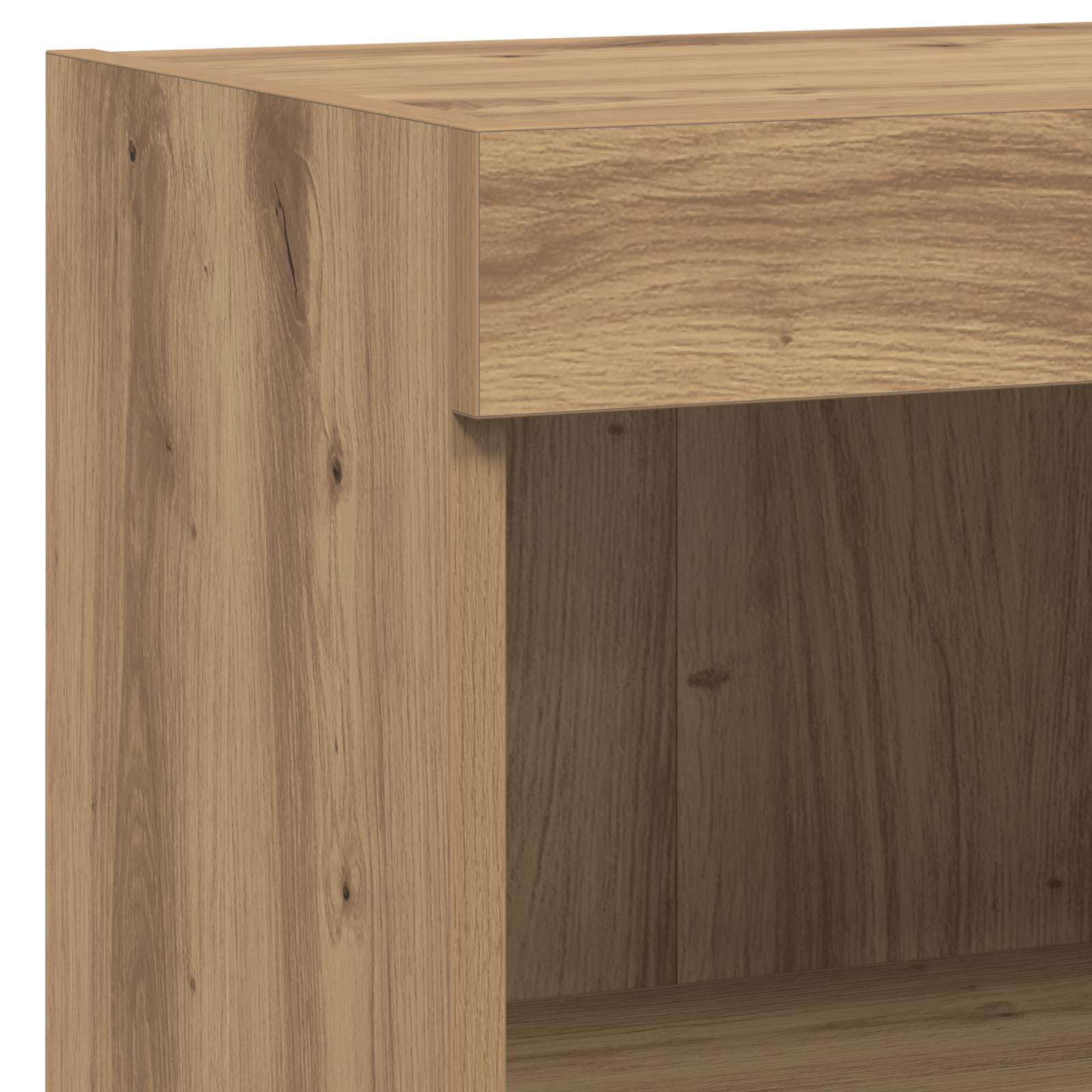 Meubles TV muraux 4 pcs Chêne artisanal Bois d'ingénierie - XIOS
