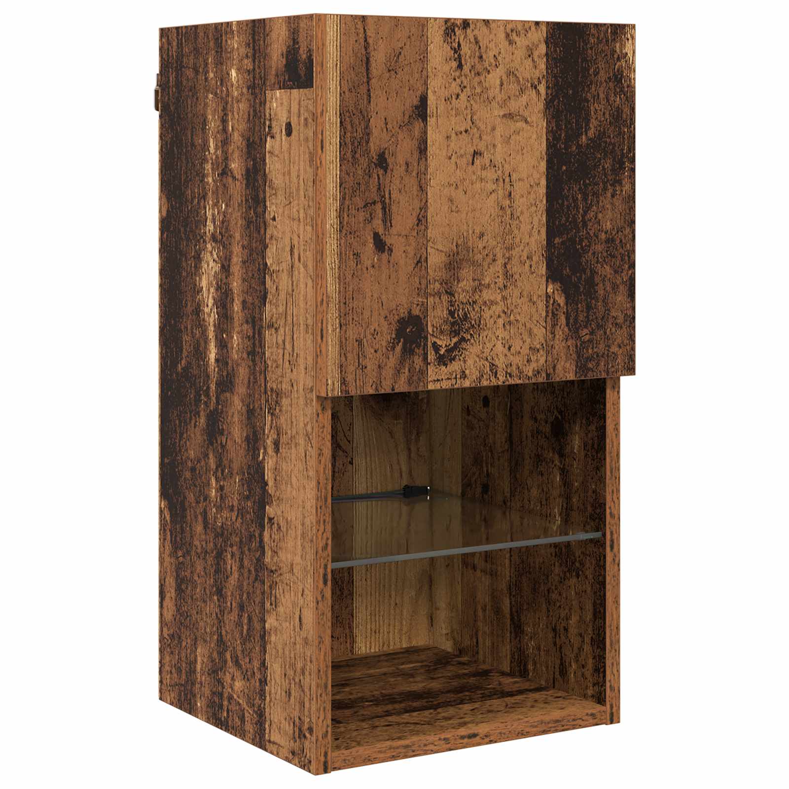 Unité murale de TV 6 pcs Bois Ancien Bois d'ingénierie - XIOS