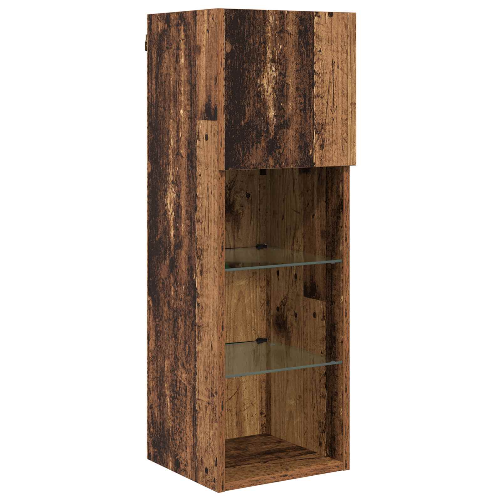 Unité murale de TV 6 pcs Bois Ancien Bois d'ingénierie - XIOS