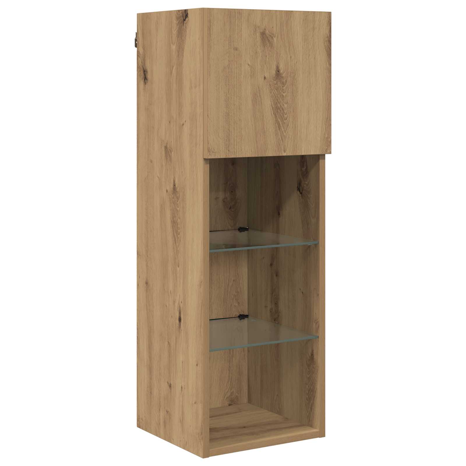 Unité murale de TV 6 pcs Chêne artisanal Bois d'ingénierie - XIOS