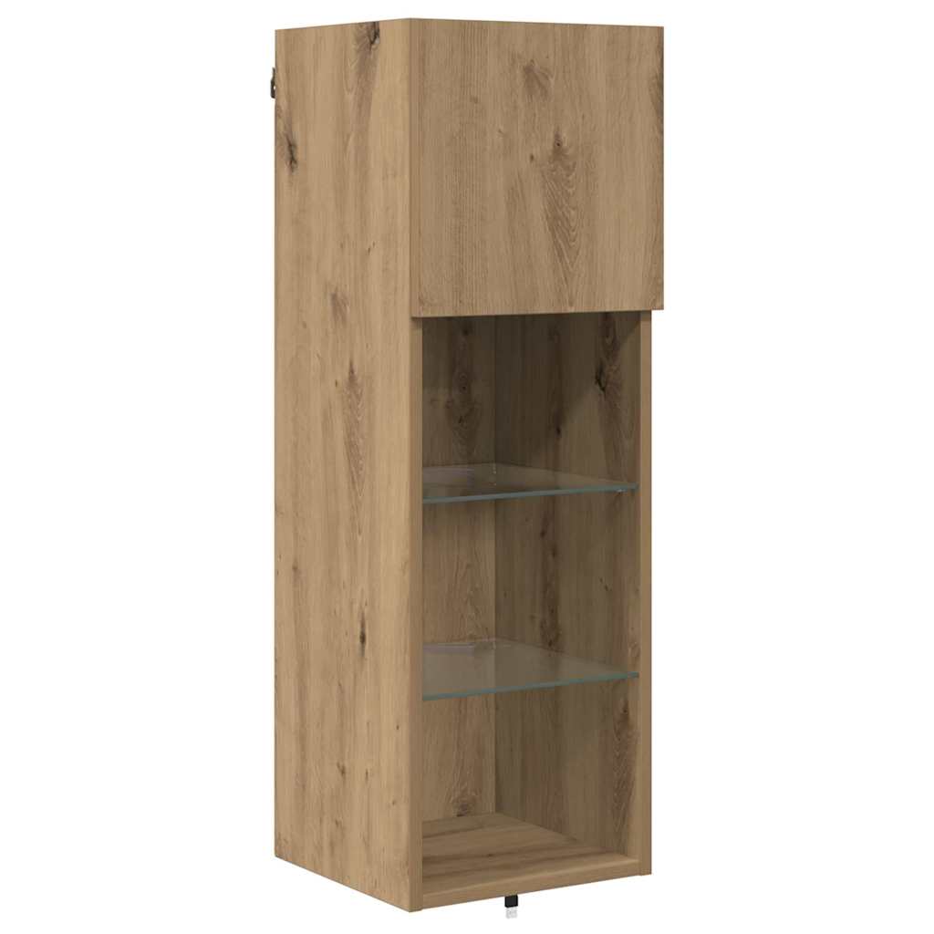 Meubles TV muraux 4 pcs Chêne artisanal Bois d'ingénierie - XIOS