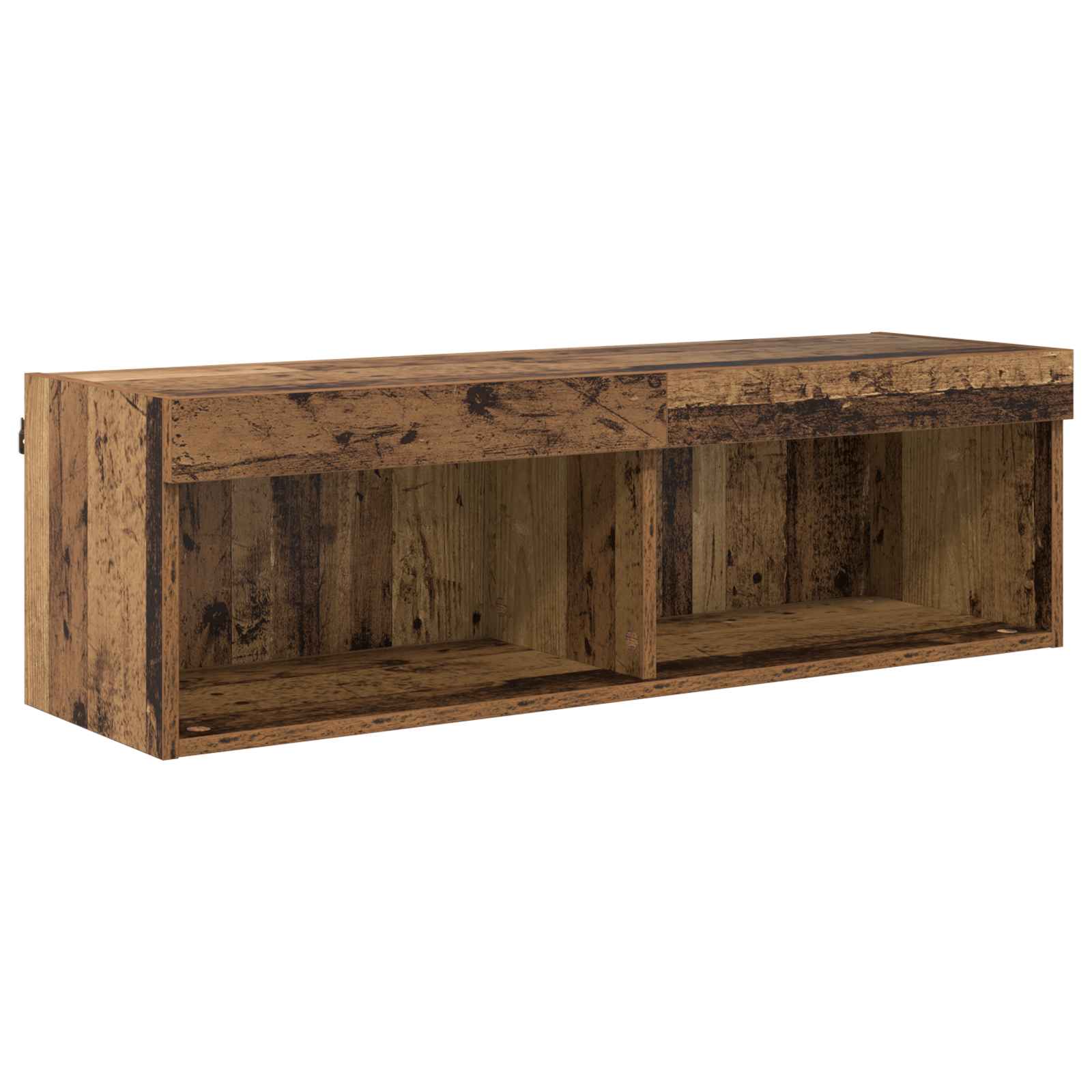 Unités murales TV avec LED 6 pcs Bois ancien Bois d'ingénierie - XIOS