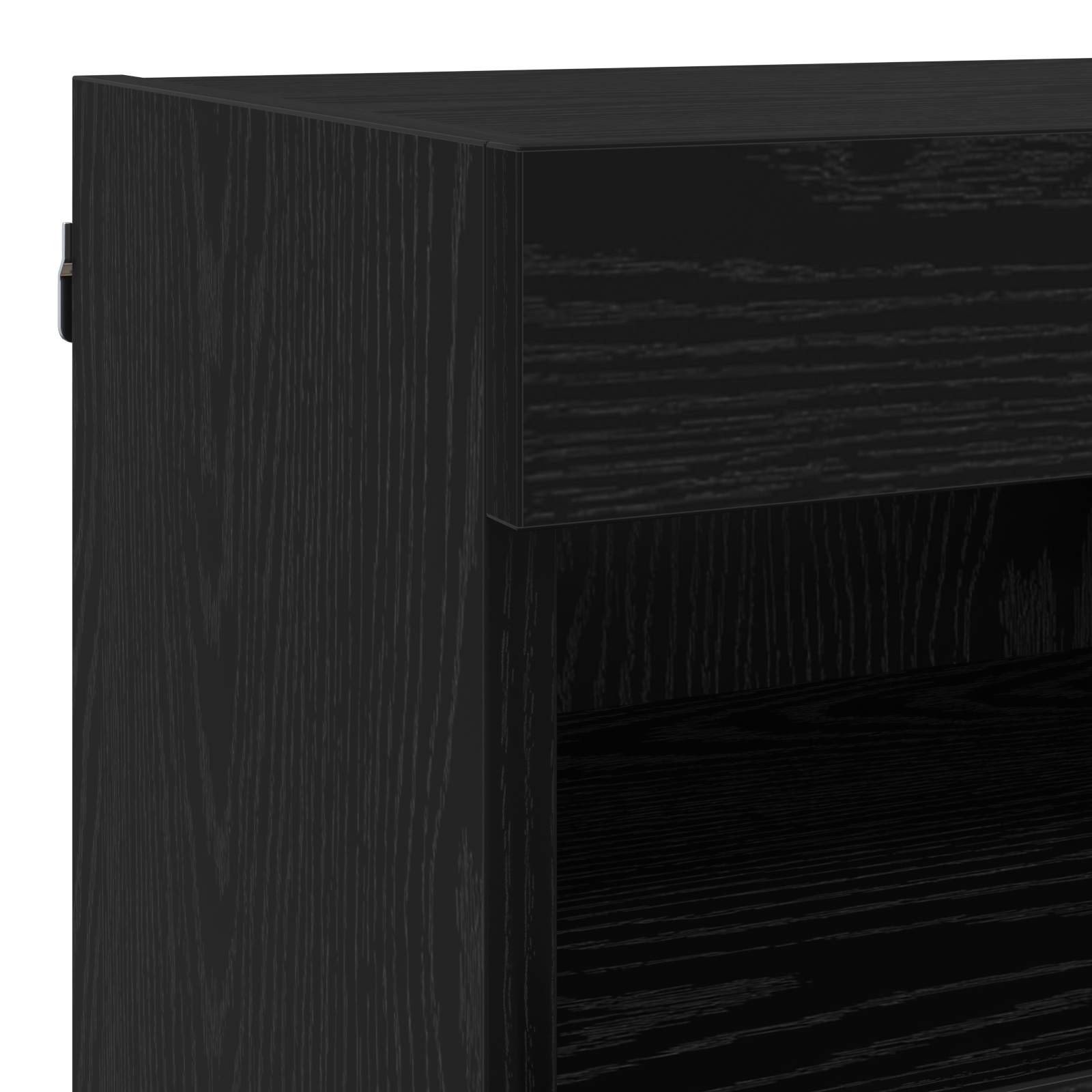 Unités murales TV avec LED 5 pcs Chêne noir 80 x 30 x 40 cm - XIOS