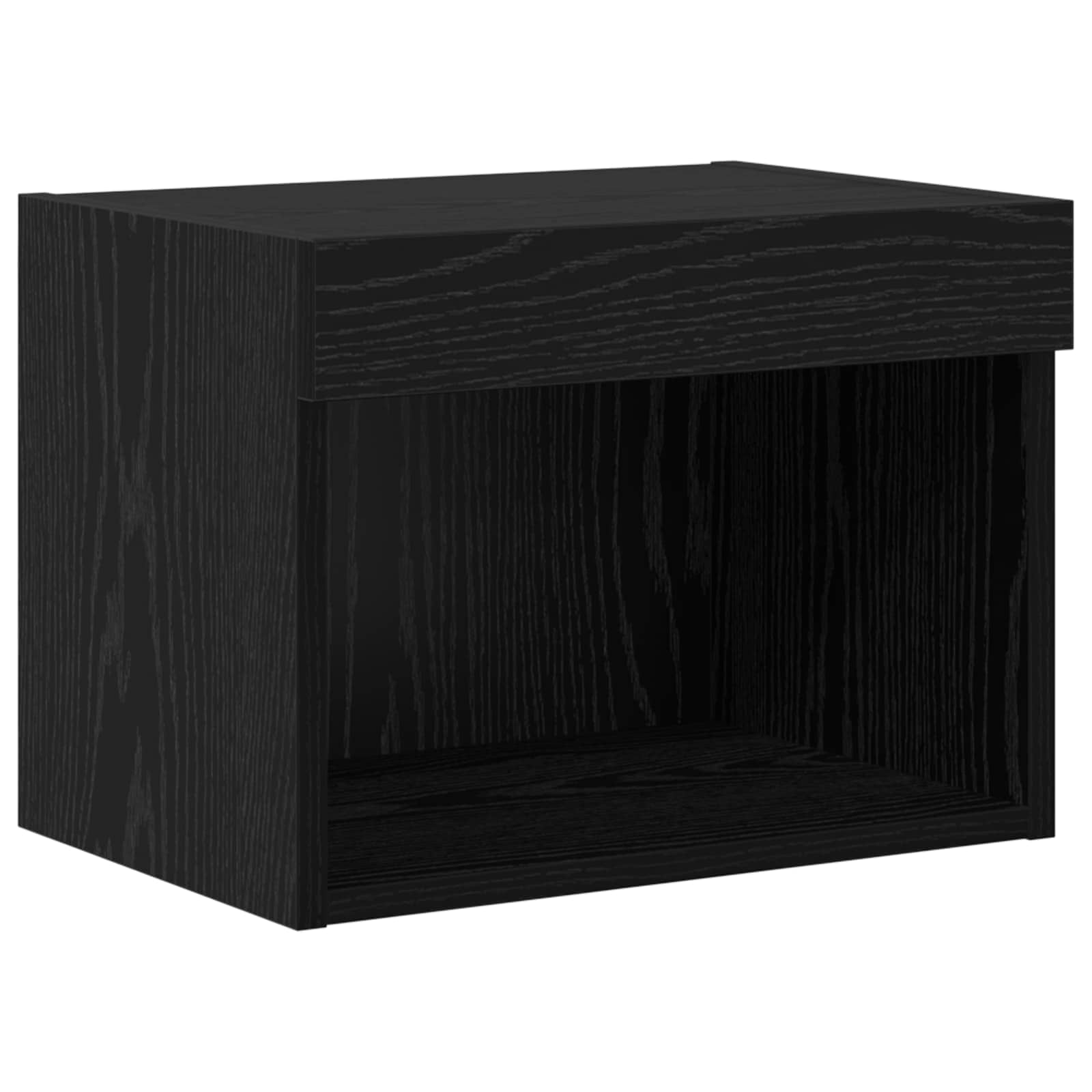 Unités murales TV avec LED 5 pcs Chêne noir 80 x 30 x 40 cm - XIOS