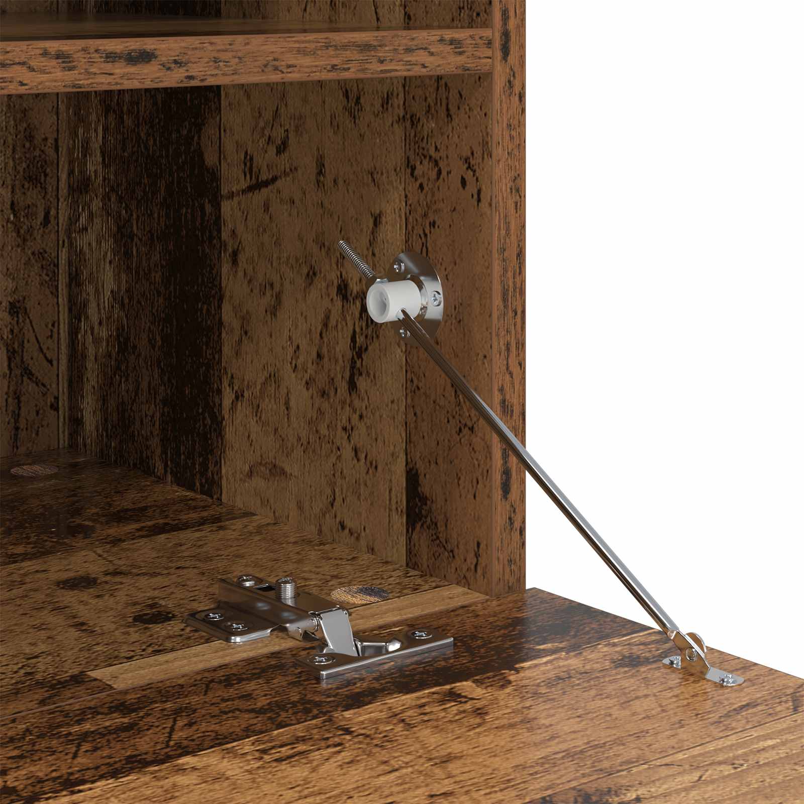 Meuble TV avec LED 7 pcs Bois ancien Bois d'ingénierie - XIOS