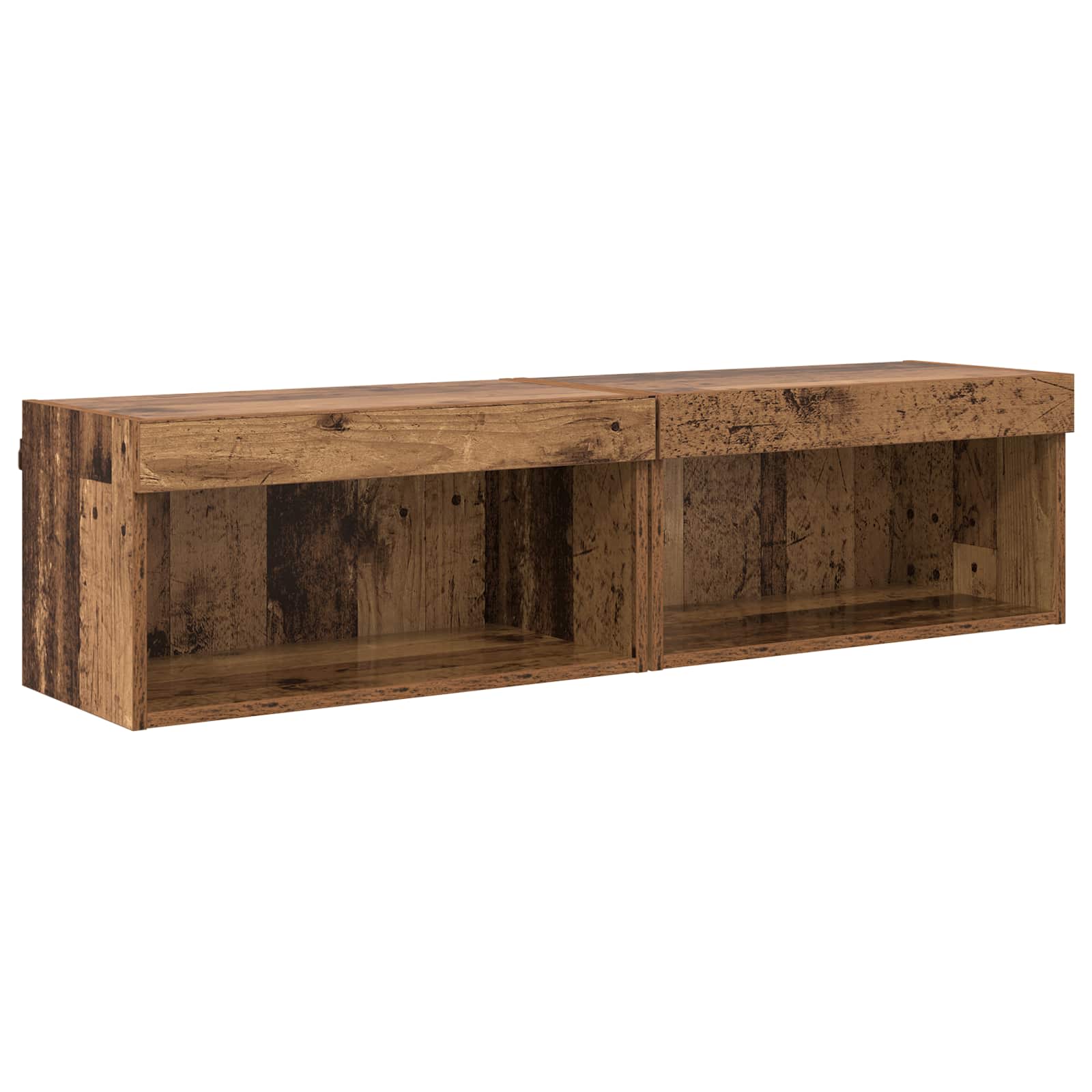 Ensemble de meuble TV mural 6 pcs Bois ancien Bois d’ingénierie - XIOS