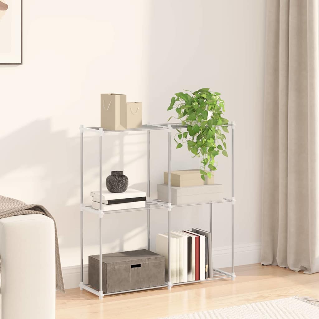 Étagère de rangement blanc 43 x 27 x 90 cm Aluminium - XIOS
